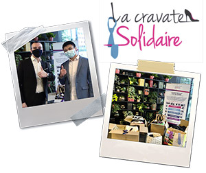 Cravate solidaire Crédit Mutuel
