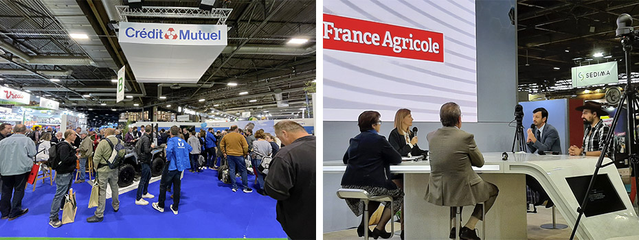 Salon International des solutions et technologies - Crédit Mutuel - plateau France Agricole