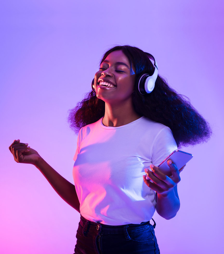 femme casque musique