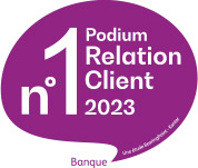 n°1 podium relation client 2023 - banque