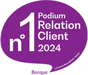 n°1 podium relation client 2024 - banque